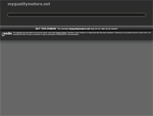 Tablet Screenshot of myqualitymotors.net